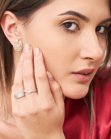 Inel cu diamante PURE SYMPHONY, aur alb 14k