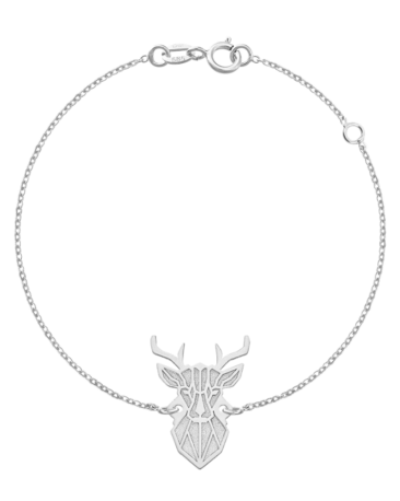 Bratara CERVUS, Aur Alb 14k