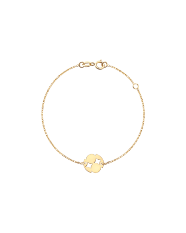 Bratara O FROM OFFICE, Aur Alb 14k