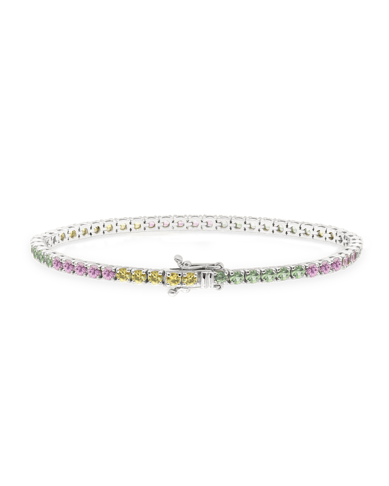 bratara-tenis-dama-aur-alb-safire-colorate