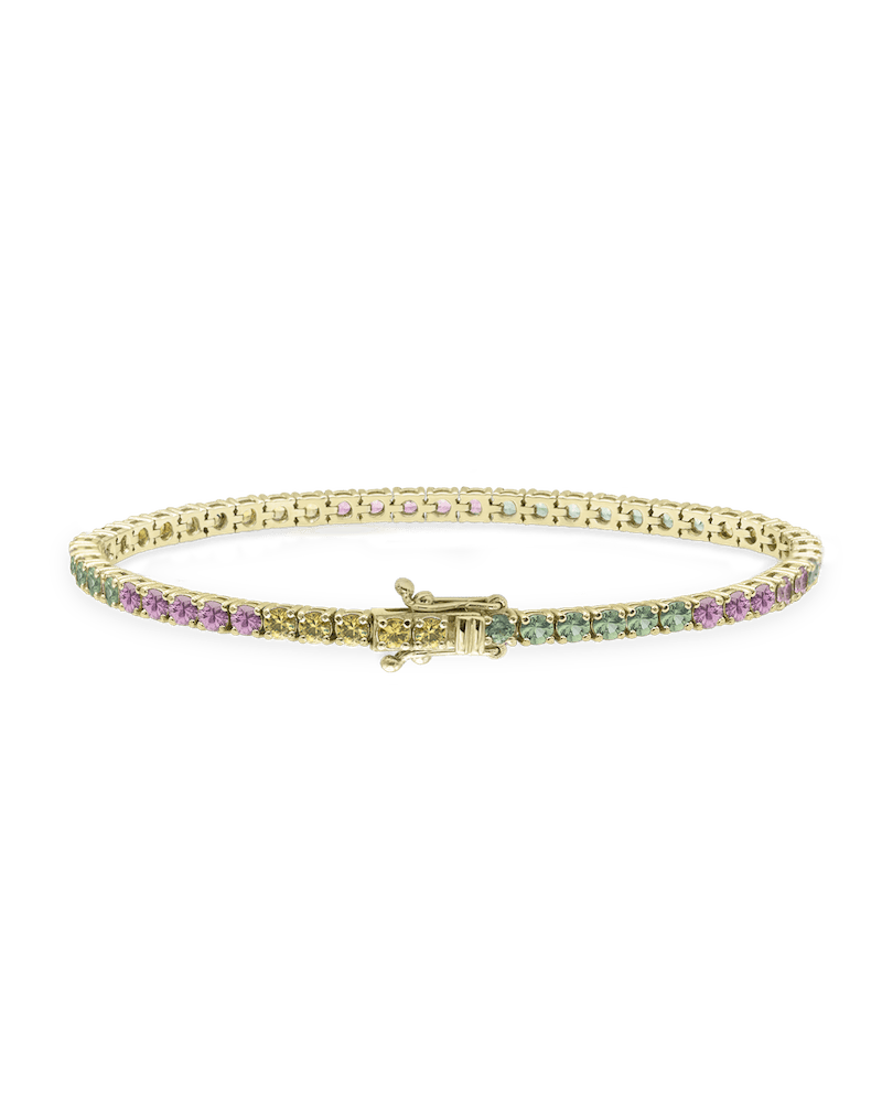 bratara-tenis-dama-aur-galben-safire-colorate