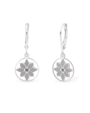 cercei-aur-alb-modele-romanesti-diamante-negre