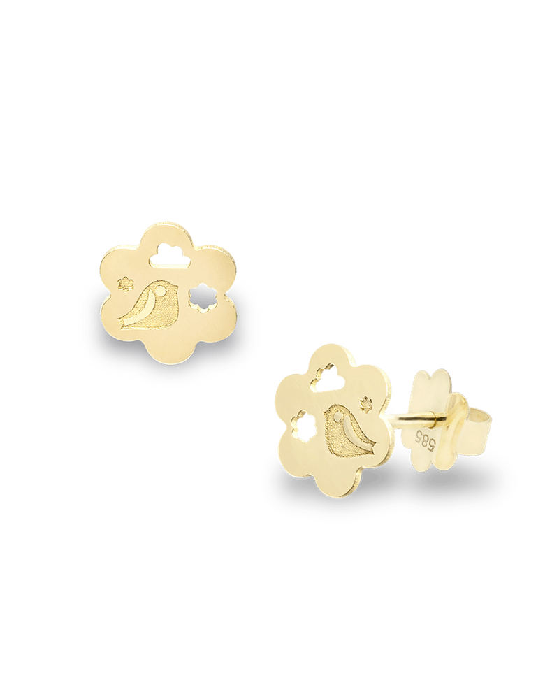 cercei-copii-aur-galben-floricele
