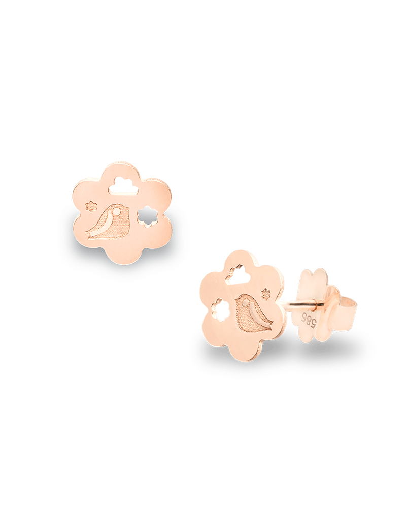 cercei-copii-aur-roz-floricele