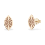 Cercei pe lobul urechii THE EYE, Aur Alb 14K