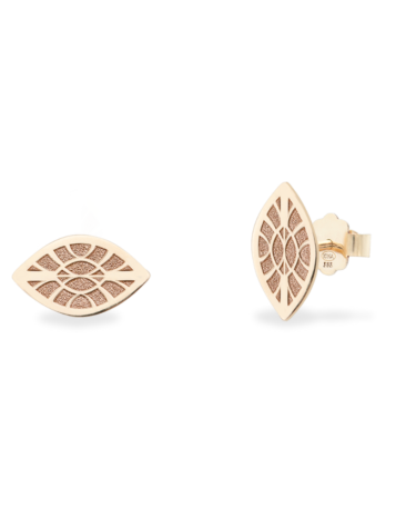 cercei-lobul-urechii-aur-roz-model-modern