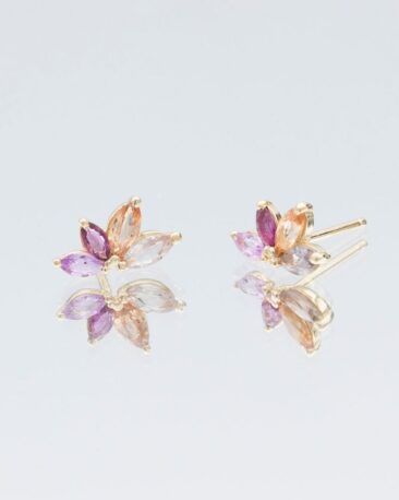 Cercei FAIRYTALE cu Safire Naturale, Aur Galben 14K