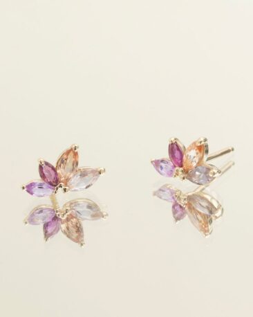 Cercei FAIRYTALE cu Safire Naturale, Aur Galben 14K