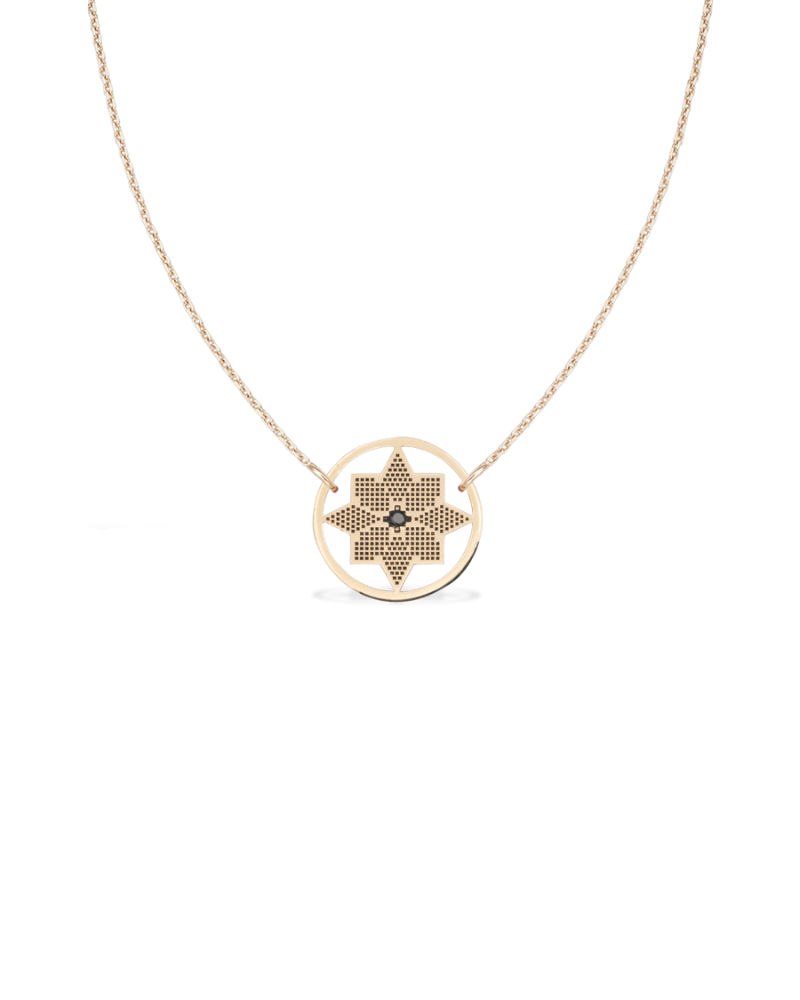 colier-calauza-aur-roz-diamant-negru