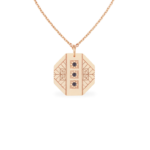 colier-infinite-mirror-aur-roz-diamant-negru