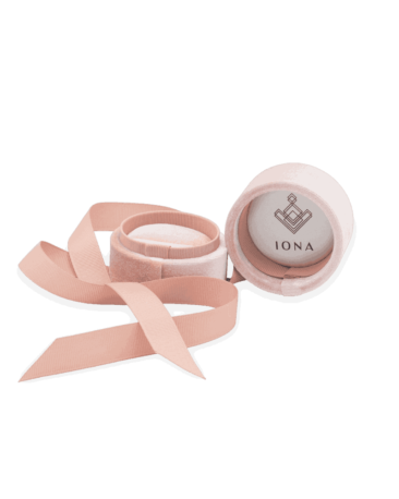 Inel de logodna BLUE MOON cu Safir Natural Central si Diamante Naturale, Aur Alb 14K