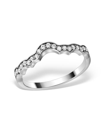 Inel cu diamante PURE SYMPHONY, aur alb 14k