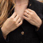 Inel cu perla veritabila de cultura JASMINE GARDEN, Aur Galben 14K