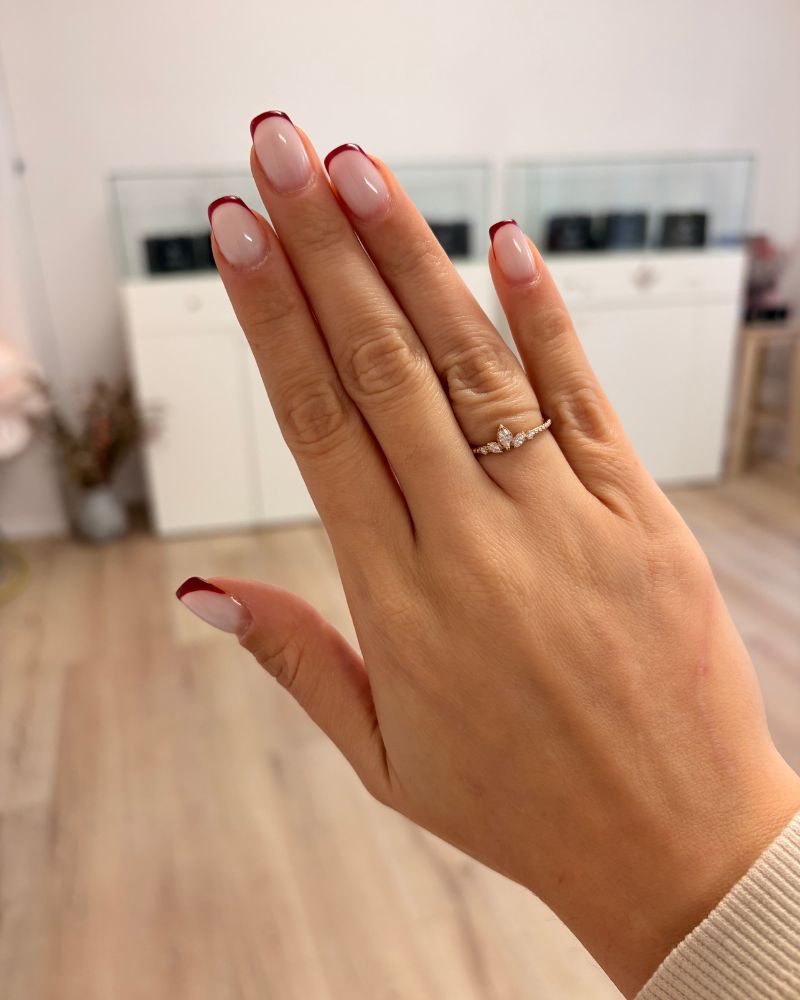 Inel de logodna MARQUESA cu Diamante Naturale, Aur Galben 14K