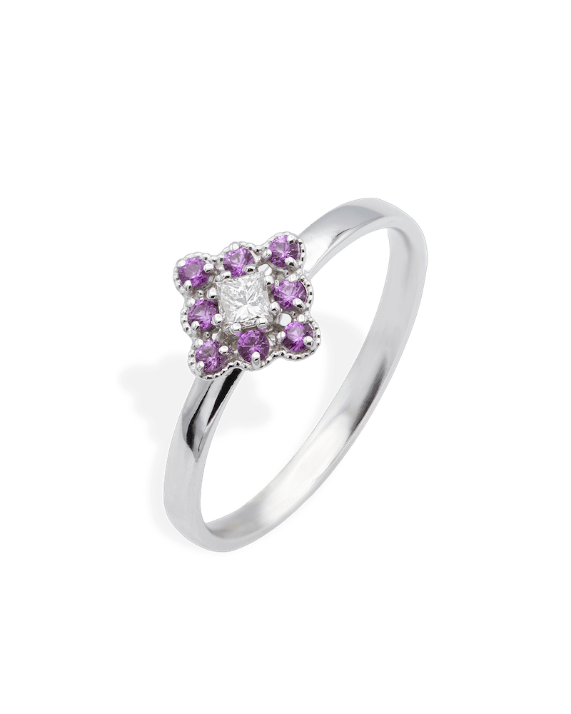 inel-logodna-diamant-princess-cut-safire-roz-aur-alb