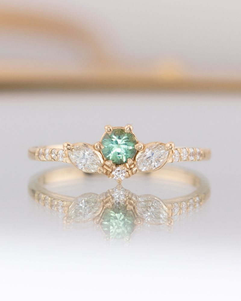 inel-logodna-safir-verde-diamante-naturale