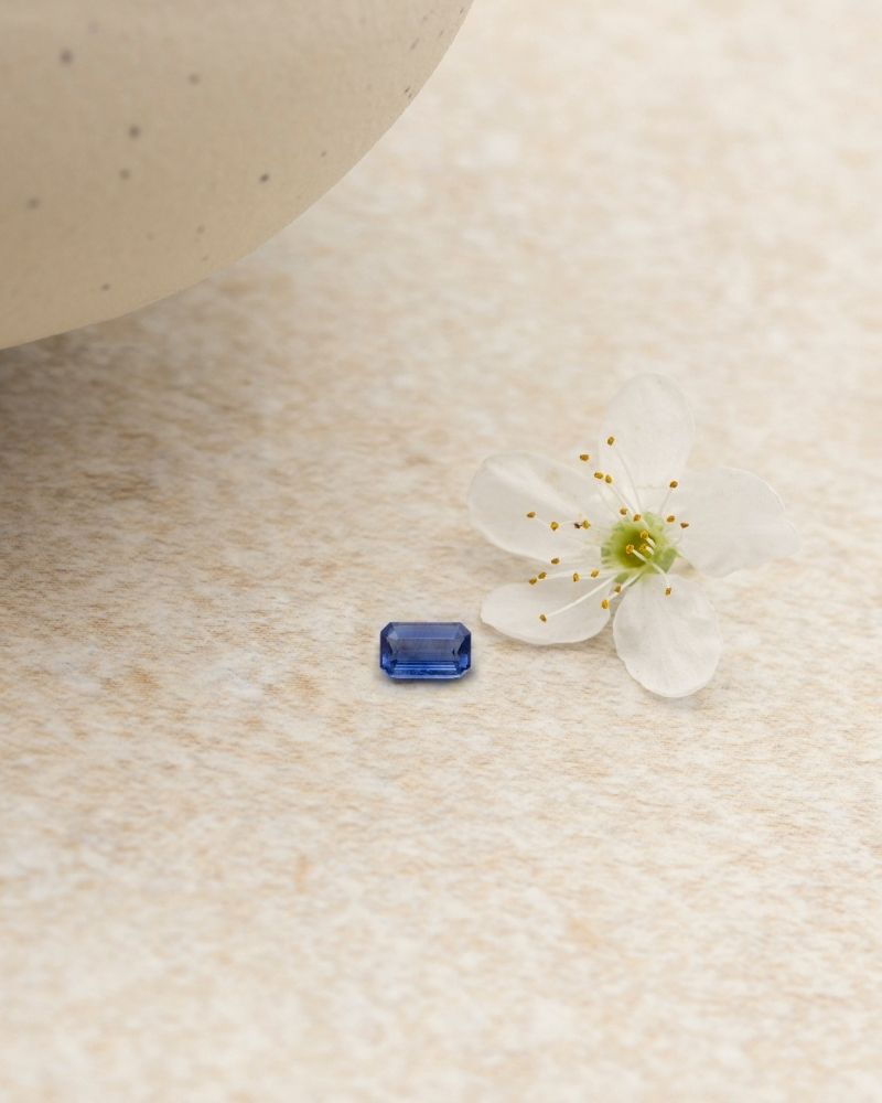 Safir Natural Albastru Taietura Octogon, 0.32 ct