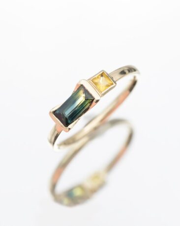 Inel NATURE’S MAGIC cu Safire Naturale, Aur Galben 14K