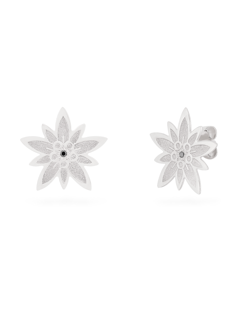 cercei-dama-aur-alb-diamante-negre-floare-colt