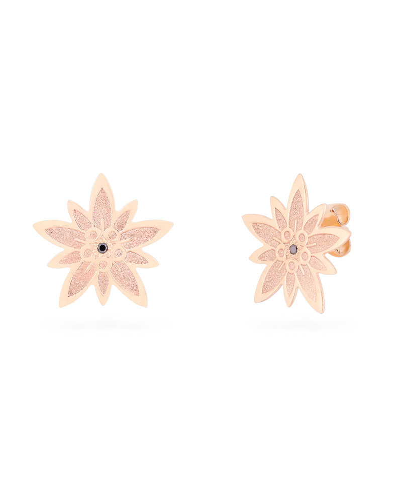cercei-dama-aur-roz-diamante-negre-floare-colt