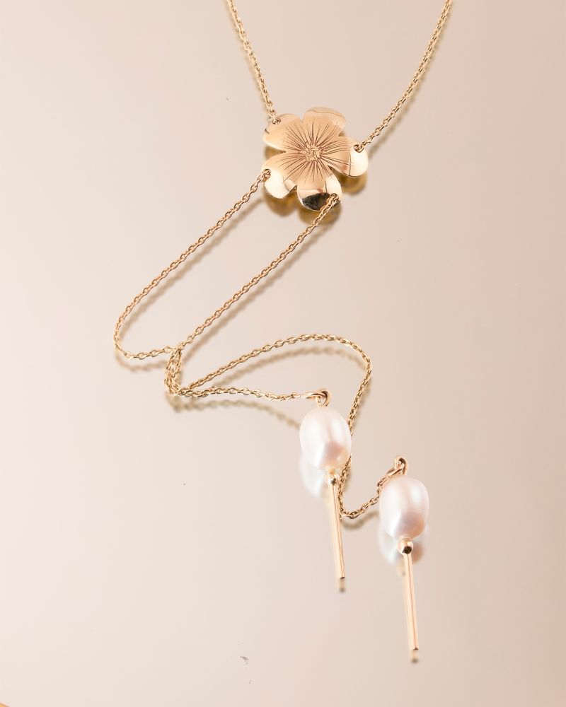 colier-lung-dama-perle-flori-portocal