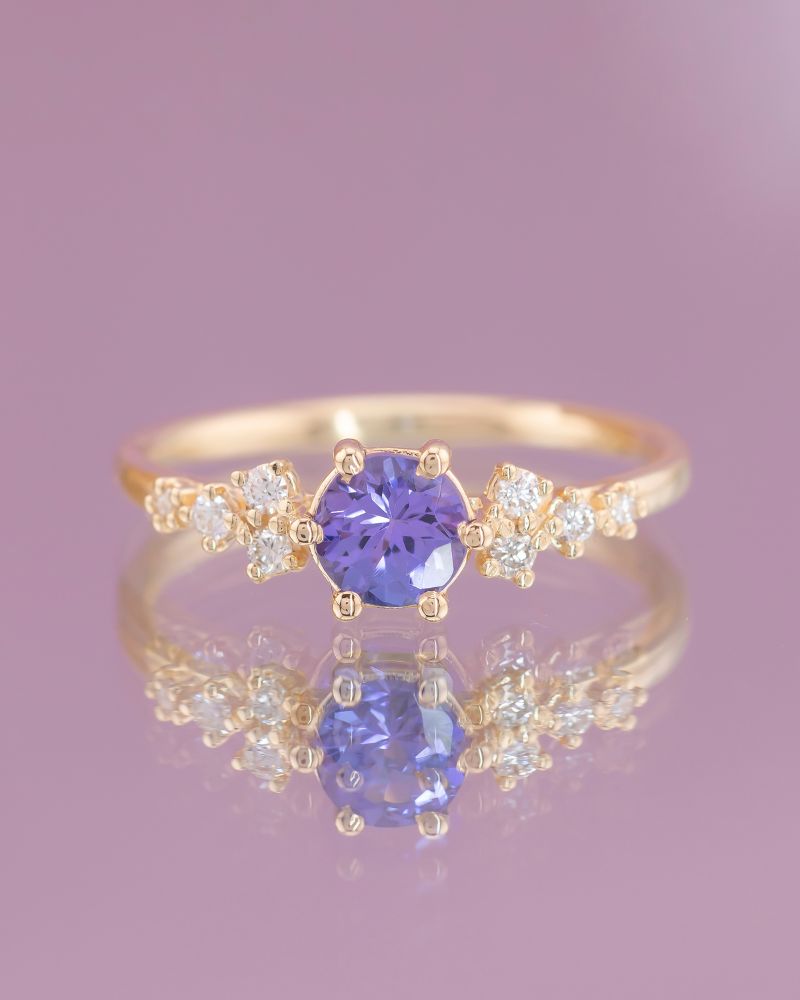 inel-dama-aur-tanzanit-diamante-naturale