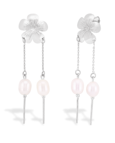 cercei-dama-aur-alb-lungi-perle-flori-portocal