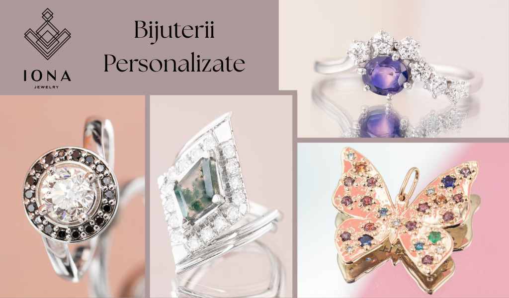 Bijuterii, inele din aur 14k 18k personalizate cu pietre naturale pretioase.