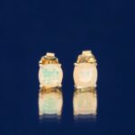 Cercei Unicat GAME OF COLOURS cu Opale Naturale, Aur Galben 14K