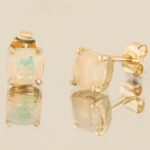 Cercei Unicat GAME OF COLOURS cu Opale Naturale, Aur Galben 14K