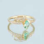 Cercei Unicat GAME OF COLOURS cu Opale Naturale, Aur Galben 14K