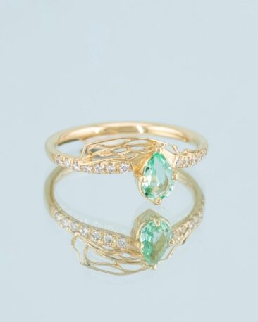 Cercei Unicat GAME OF COLOURS cu Opale Naturale, Aur Galben 14K