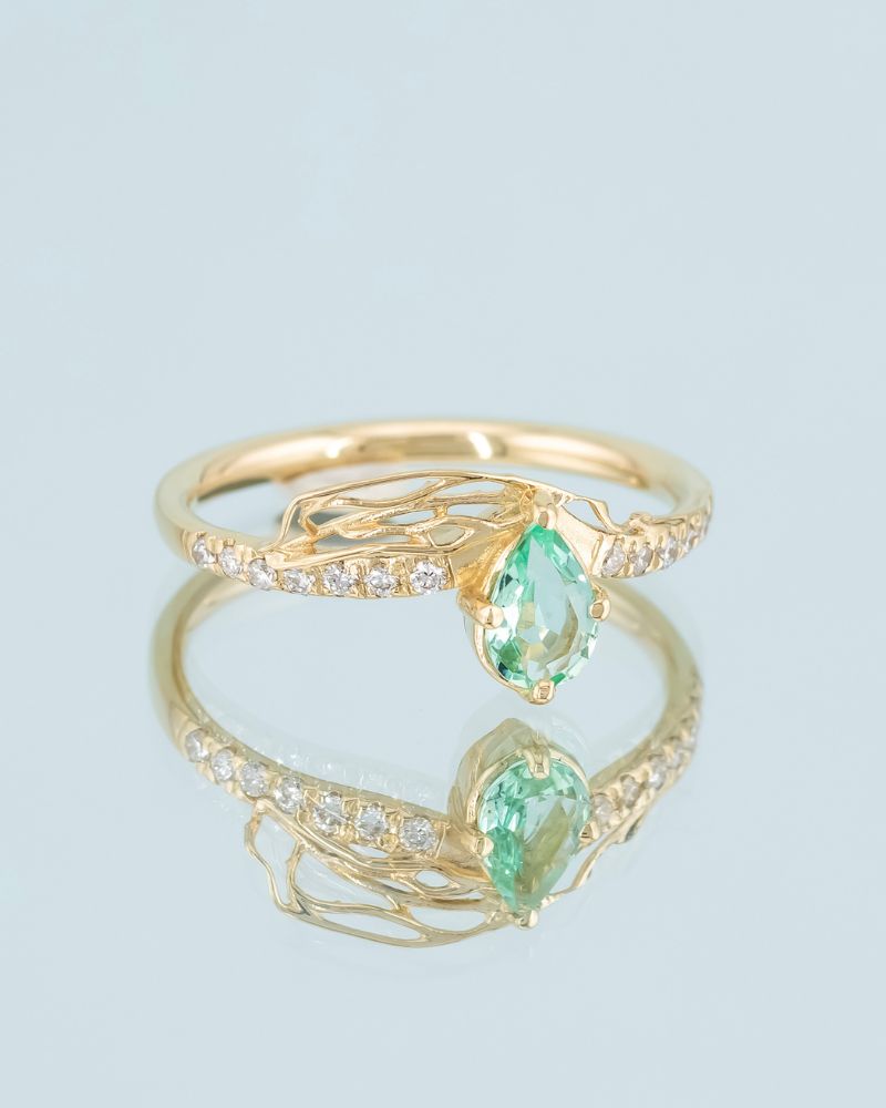 Cercei Unicat GAME OF COLOURS cu Opale Naturale, Aur Galben 14K