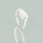 Inel de Logodna ECHO cu Diamant Lab-grown 1.55 ct, din Aur Alb 14K