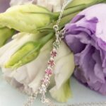 Body chain cu turmaline naturale din argint premium.