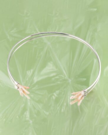 Colier Unicat BIRD PROTECTOR cu Perle Baroc de Cultura, Argint Premium