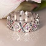 Inel WISDOM cu Safire Naturale, Aur Alb 14K