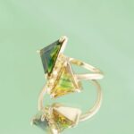 Inel unicat alegria design asimetric aur galben 14k iona