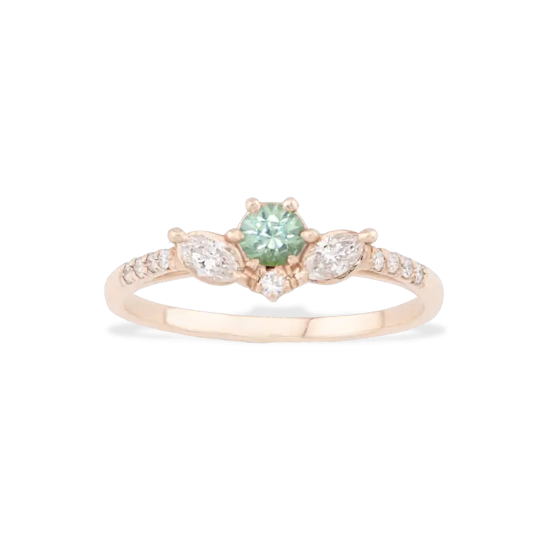 inel-logodna-diamante-safir-verde-aur-roz
